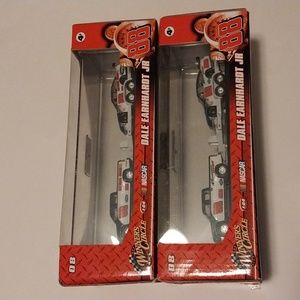 2008 Dale Earnhardt Jr NASCAR Chevy Truck Trailer Car Encased Sets